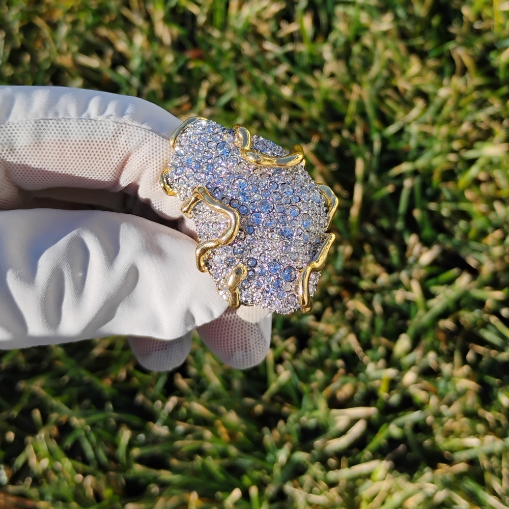 Alexis Bittar Solanales Large Crystal Pavé Geode Ring Size 7 - Picture 10 of 10